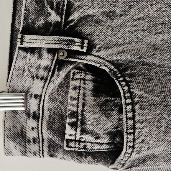 Frame Le Original Black Gray Acid Wash Cropped Jeans Size‎ 26 - Picture 5 of 16